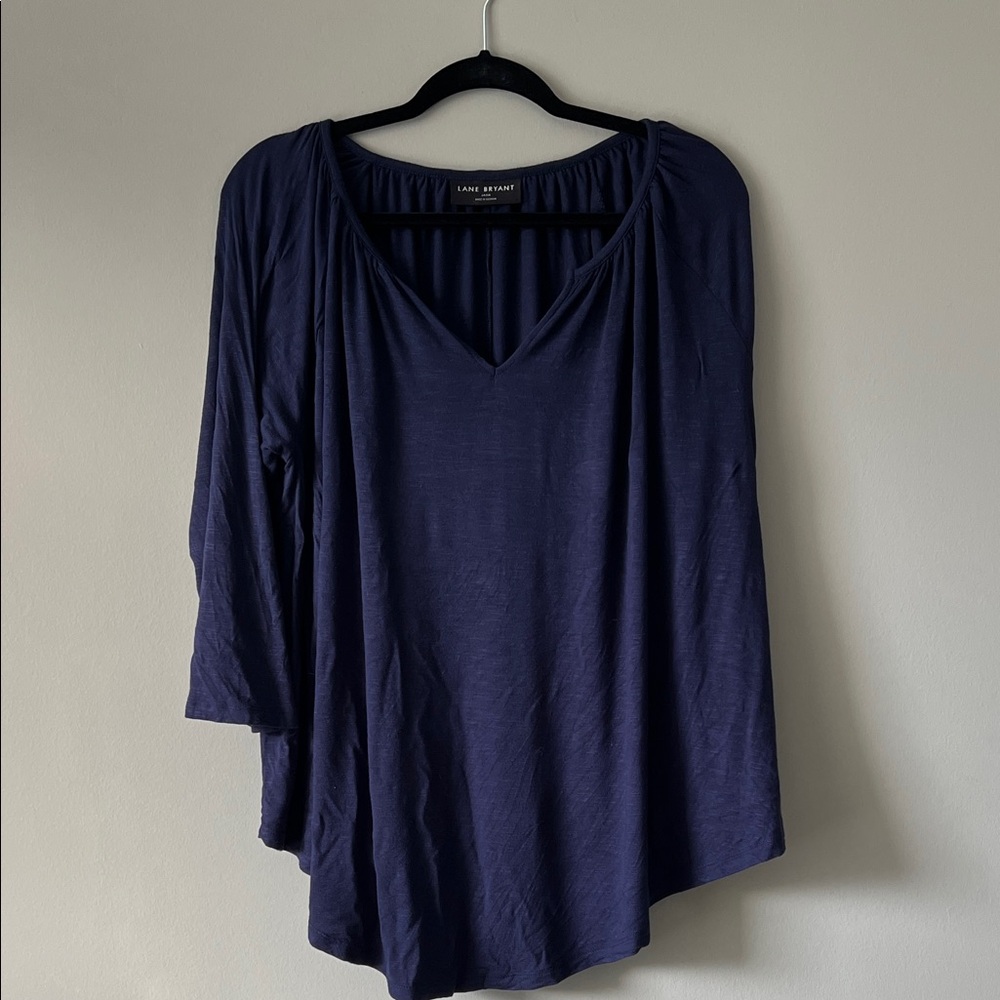 Blue Drape Shirt